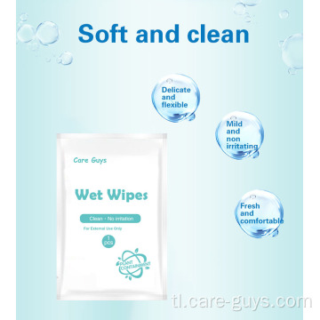 Oem alkohol na wet wipes para sa paglilinis ng kamay